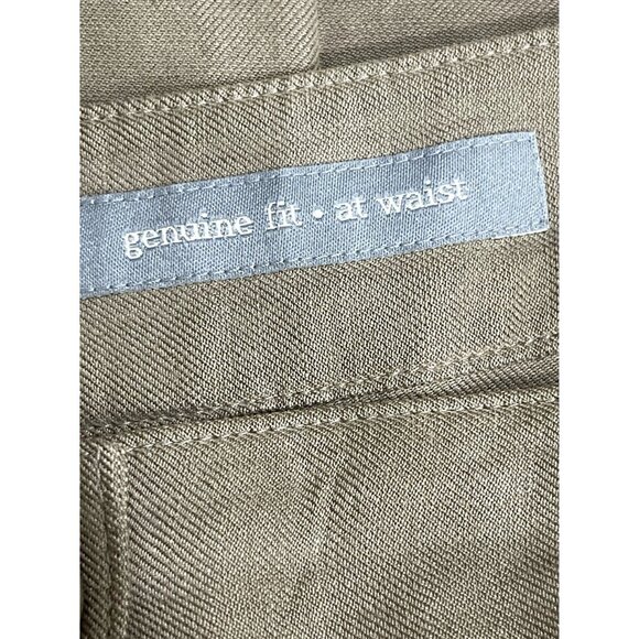 J. Jill Silk Linen blend Wide Leg pant Khaki/olive Pockets Size 4 Career Office - Picture 5 of 8